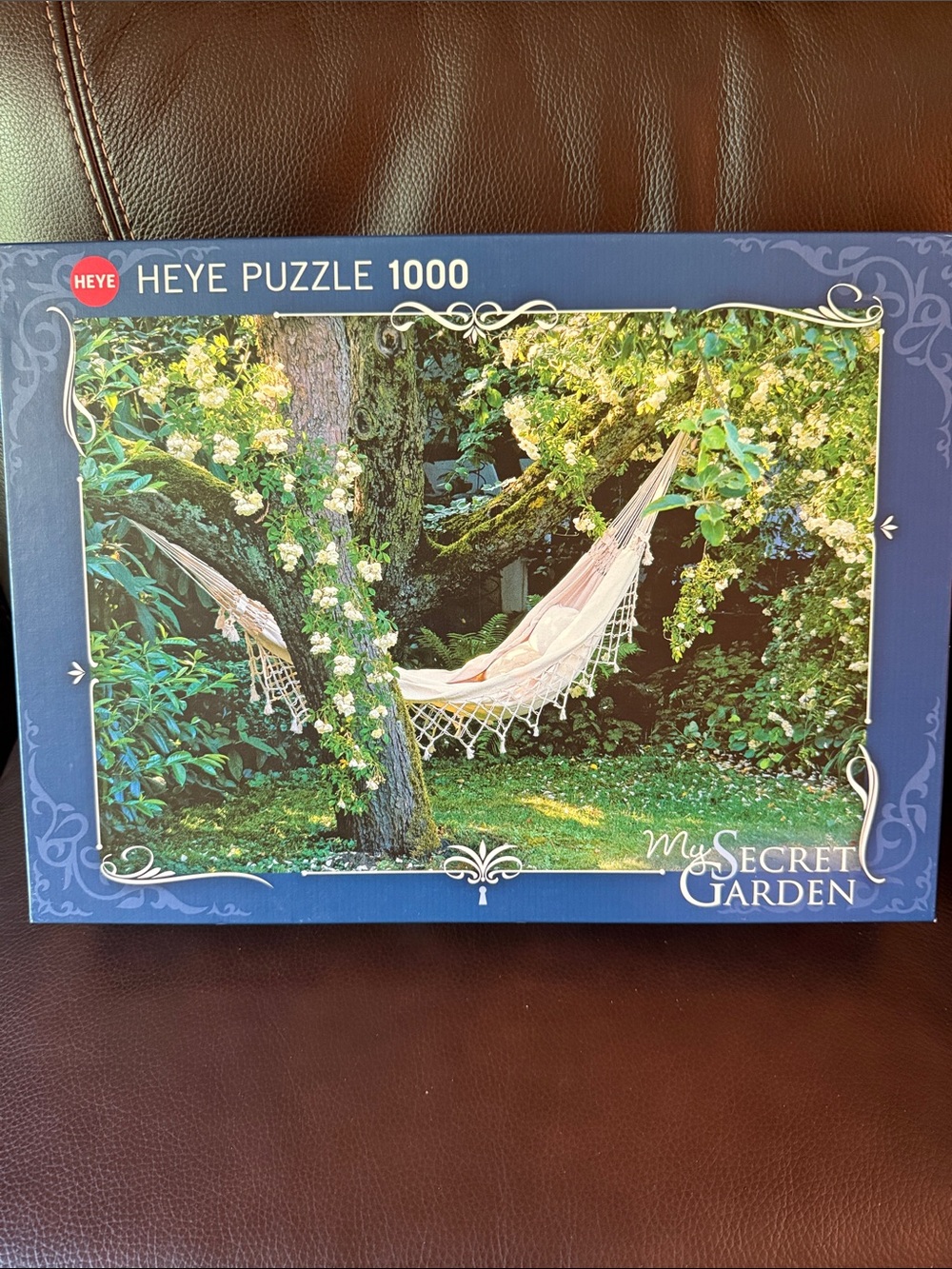 HeYe My Secret Garden Hammock 1000-Piece Jigsaw Puzzle.  Excellent condition